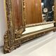 Large antique pediment mirror with parecloses