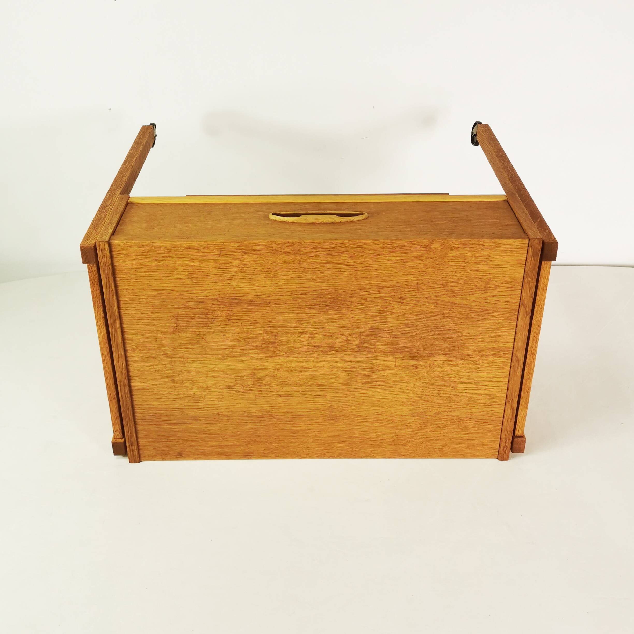 Szafka-stolik mobilny Mid Century, Dania, lata 60.