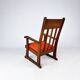 Dutch modernist oak armchair, 1920s