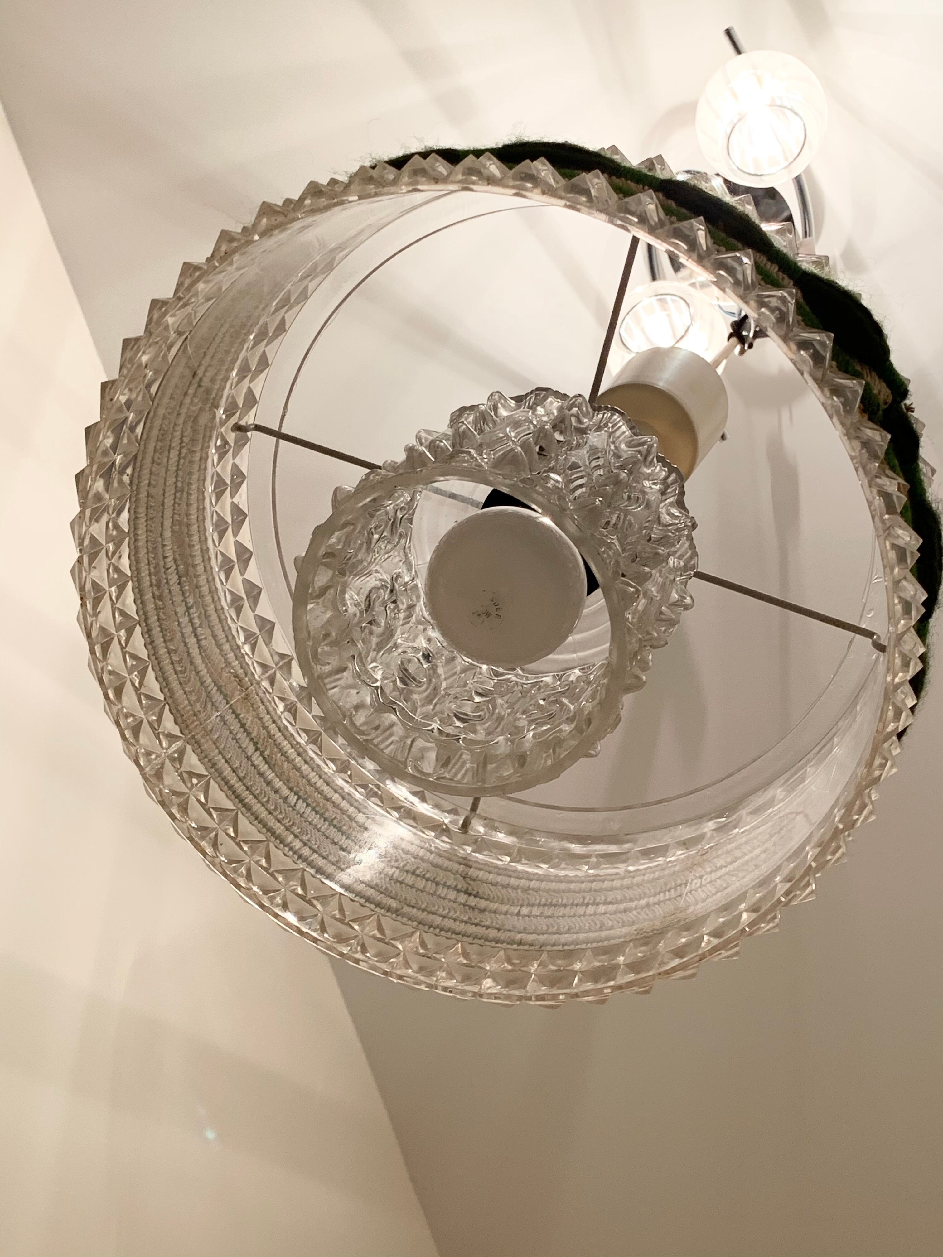 Glass and plexiglass suspension 1970