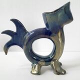 Pair of vintage zoomorphic vases
