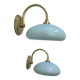 Pair of old vintage opaline sconces