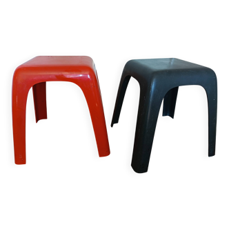 Seventies Small Stools by Valenti - Milan