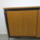 Sideboard storage modernist design 70s vintage oak metal