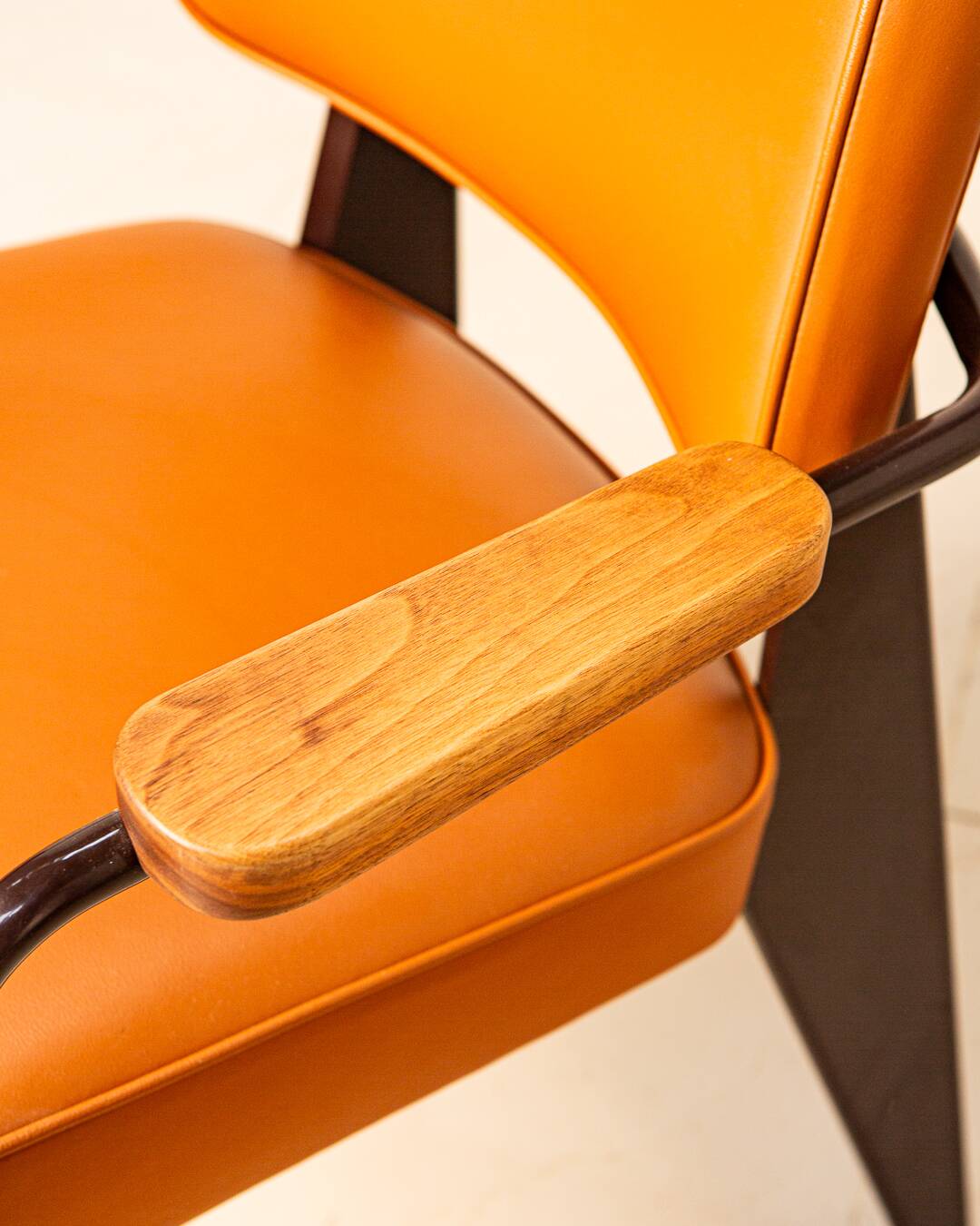 Cognac executive chair by Jean Prouvé for Vitra, 2000s