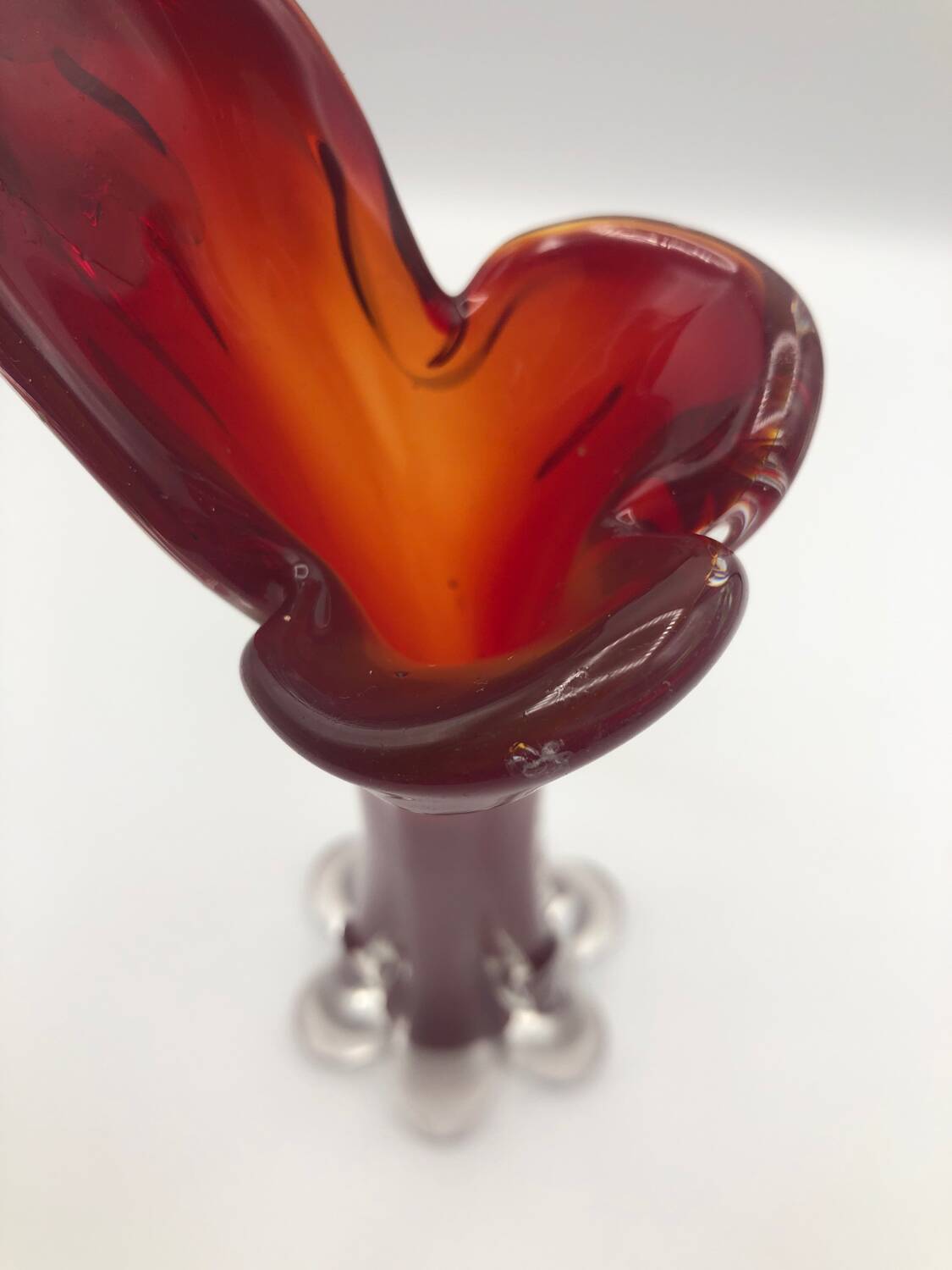 Duo soliflores verre soufflé