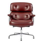Eames Time Life Lobby office chair in red leather by Charles and Ray.