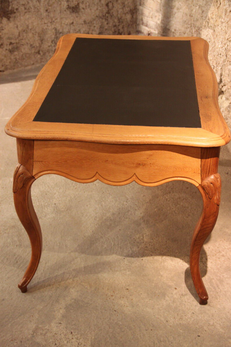 Bureau plat chêne Louis XV