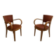 Pair of Fischel armchairs in bent wood