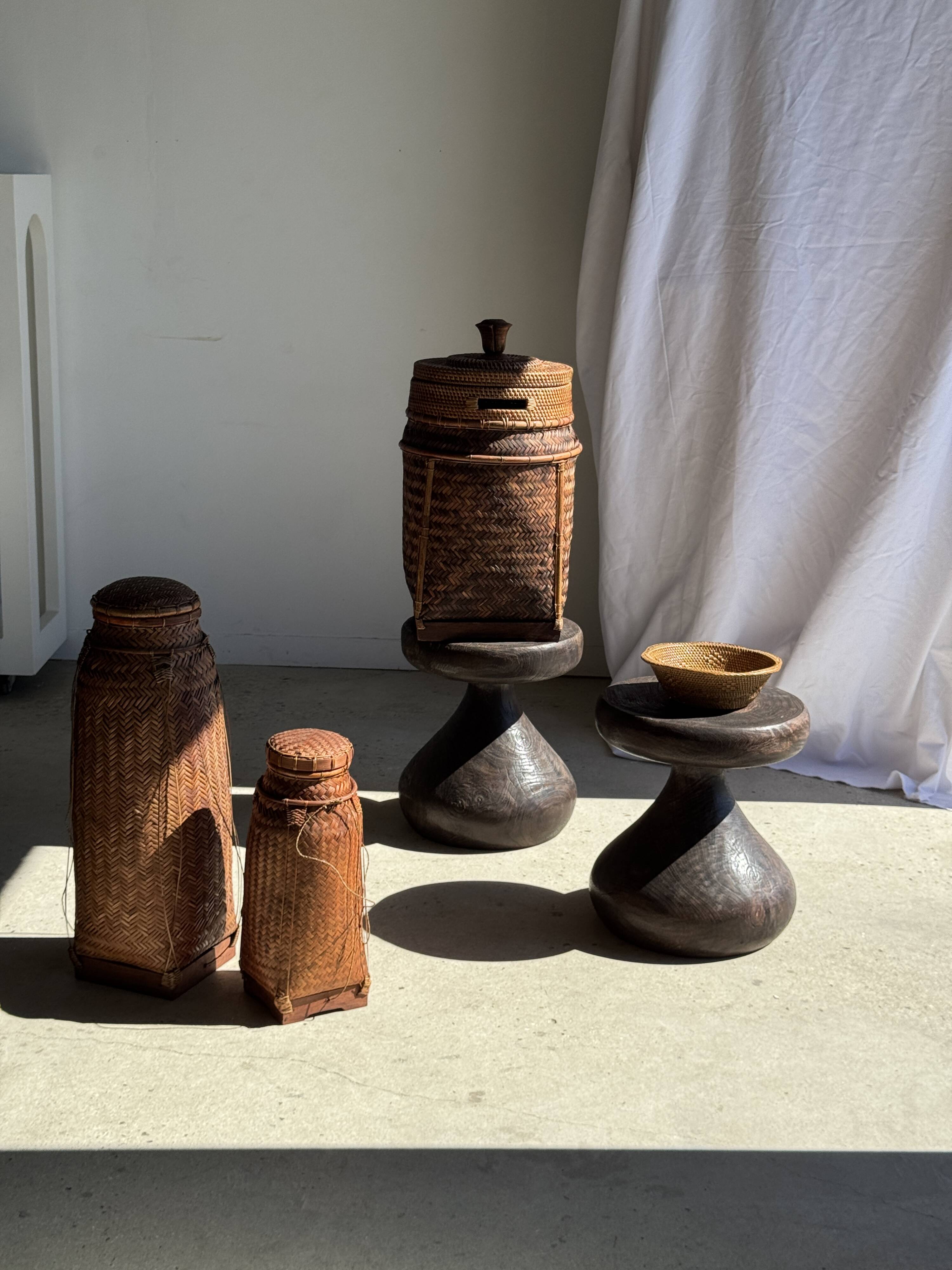 Pawn Brown - Stool, side table in the shape of a brown pawn.