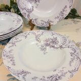 6 Cauldon England Clarence pattern soup plates