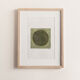 Abstract paper painting dated and signed without frame