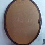 Miroir ovale en bois