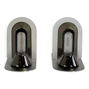 Paire d’appliques vintage - inox