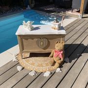 Very nice vintage heart toy chest in L. Ashley removable style.