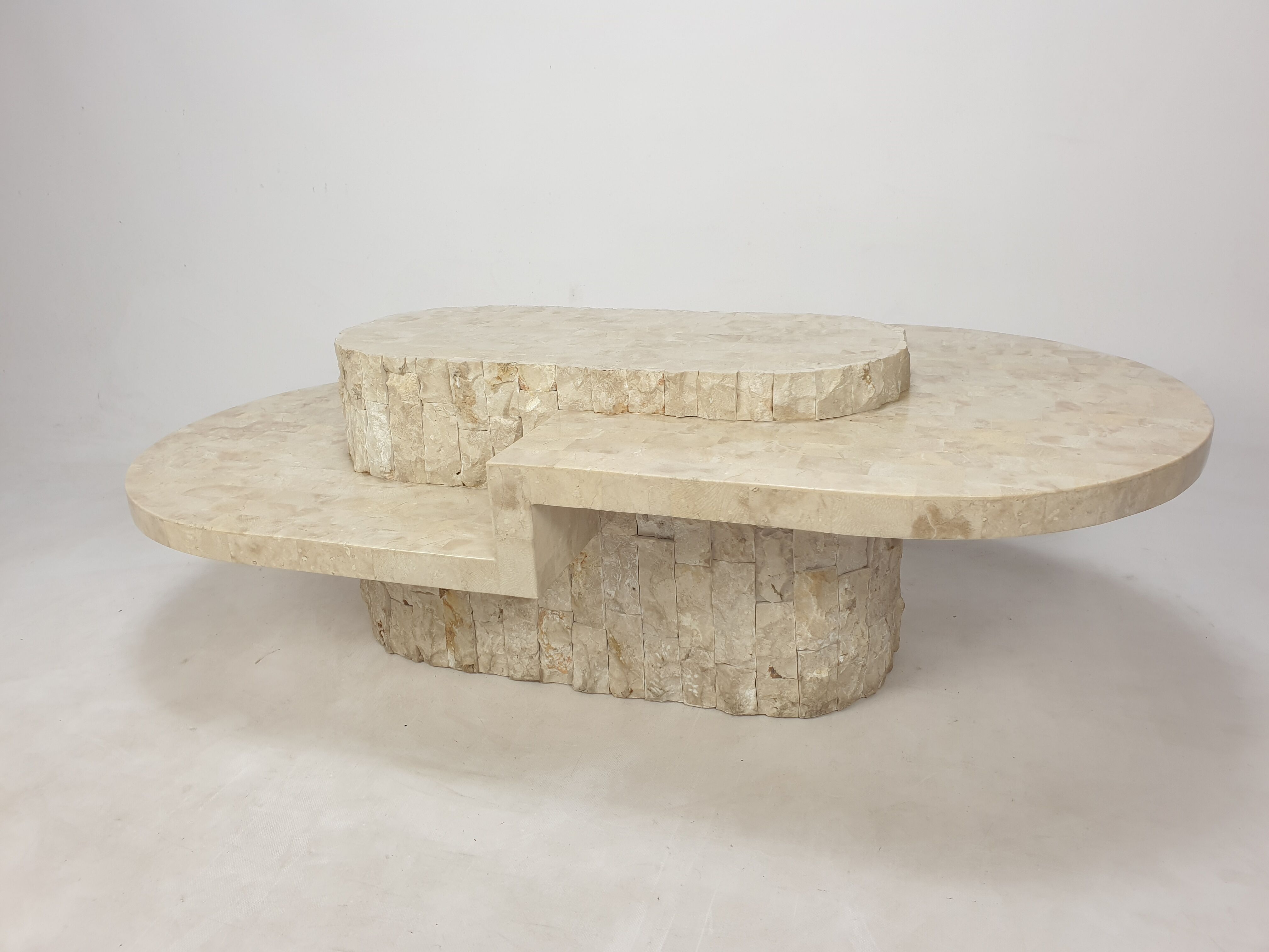 Magnussen Ponte Mactan Stone Coffee Table, 1980s