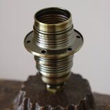 Sandstone lamp base, Willi Fischer, Ego Stengods, Sweden, 1960