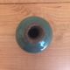 Vintage-style blue ceramic vase