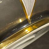 Vase by endre szasz for hollohaza hungary, golden porcelain, 1970s