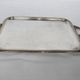 Serving tray with liqueur or other silver metal old art nouveau hallmark