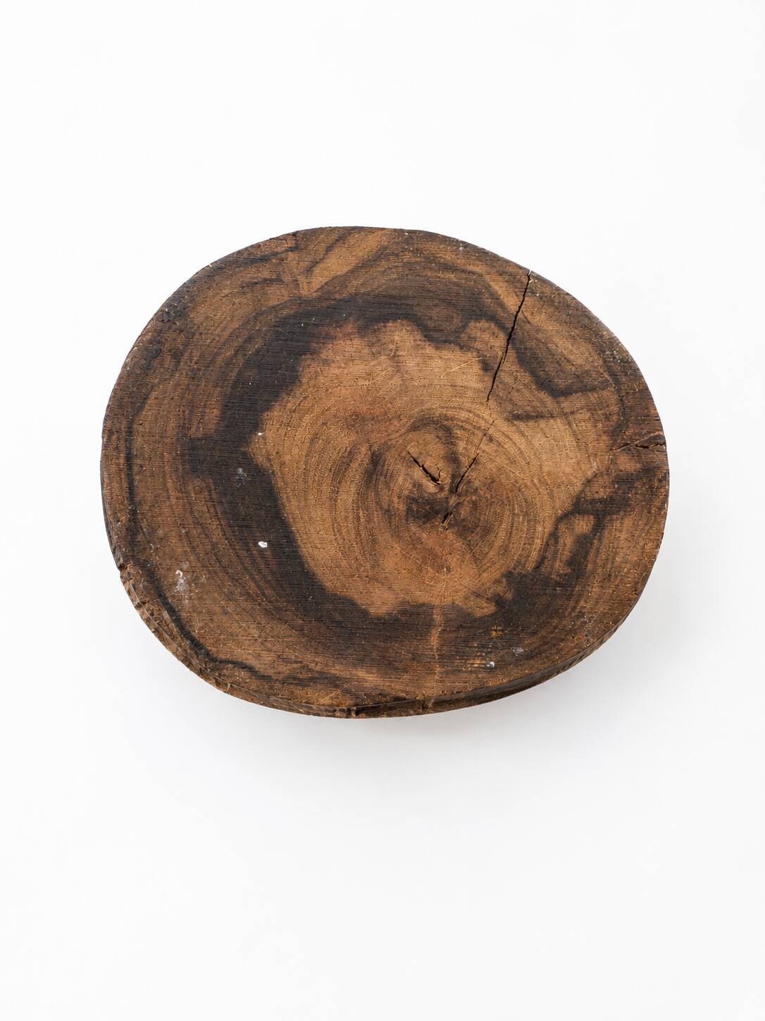 Sculptural modernist pitcher / vase made from solid monoxyle wood, Alexandr style.