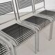 Four Sandows chairs by Rene Herbst, c.1980