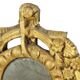 Small Antique Weathered Mirror Gilded Wood 19th Century