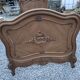Lit style Louis XV en noyer (1 personne)