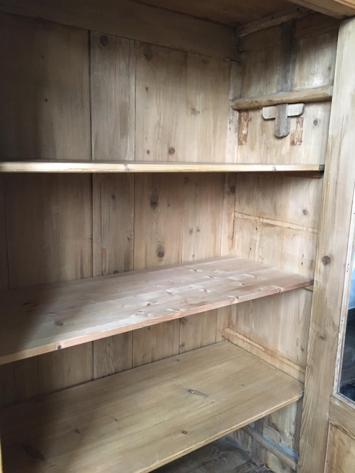 Pine library cabinet