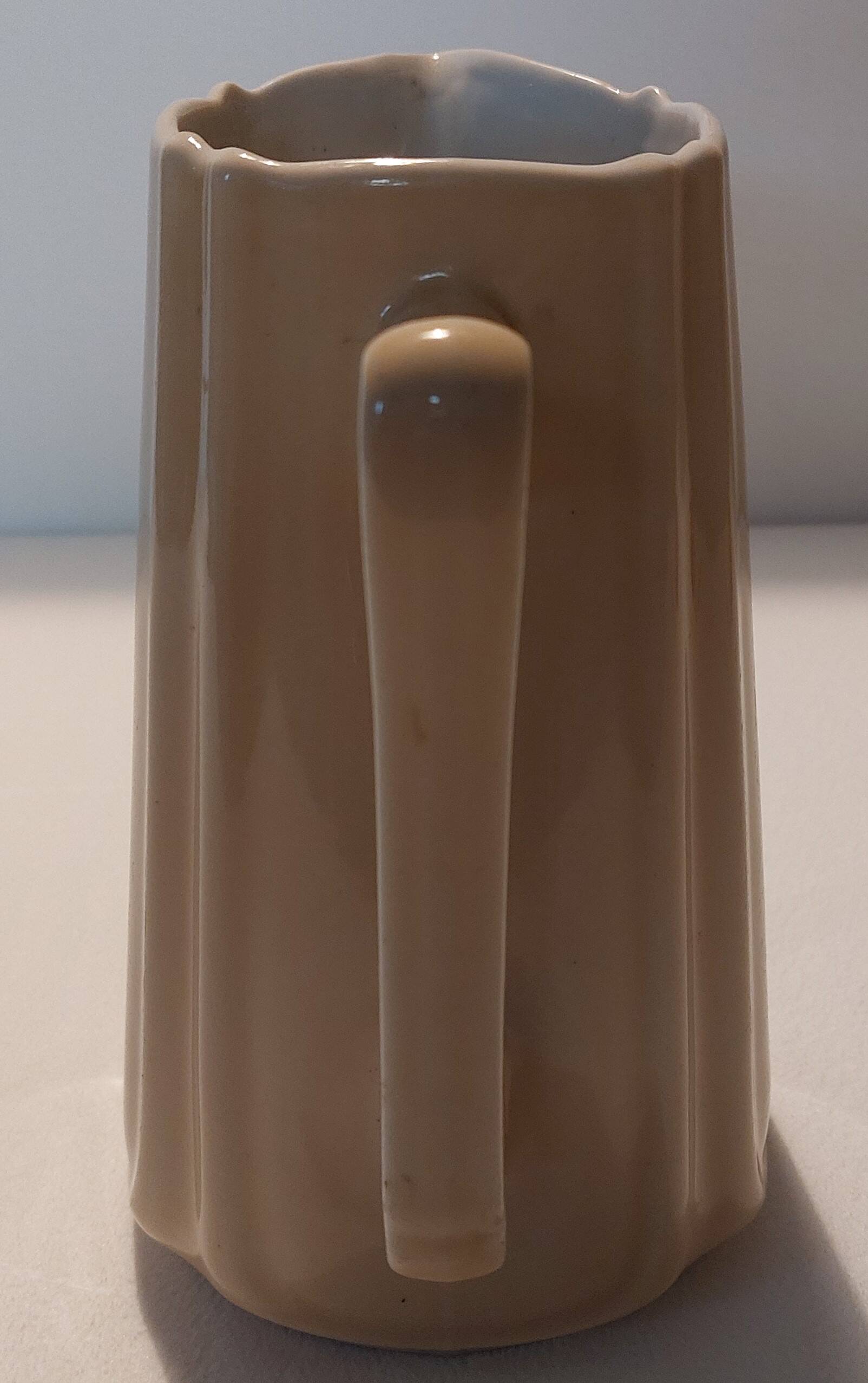 Beige art nouveau pitcher 19 century