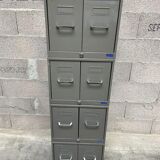 Trade furniture Modular Archiving cabinet 8 drawers metal filing cabinet Industrial 1960s