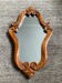 Vintage carved wooden mirror