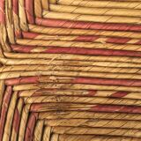 Straw corner chair for children