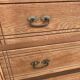 Commode style empire rénovée en chêne brut 4 tiroirs