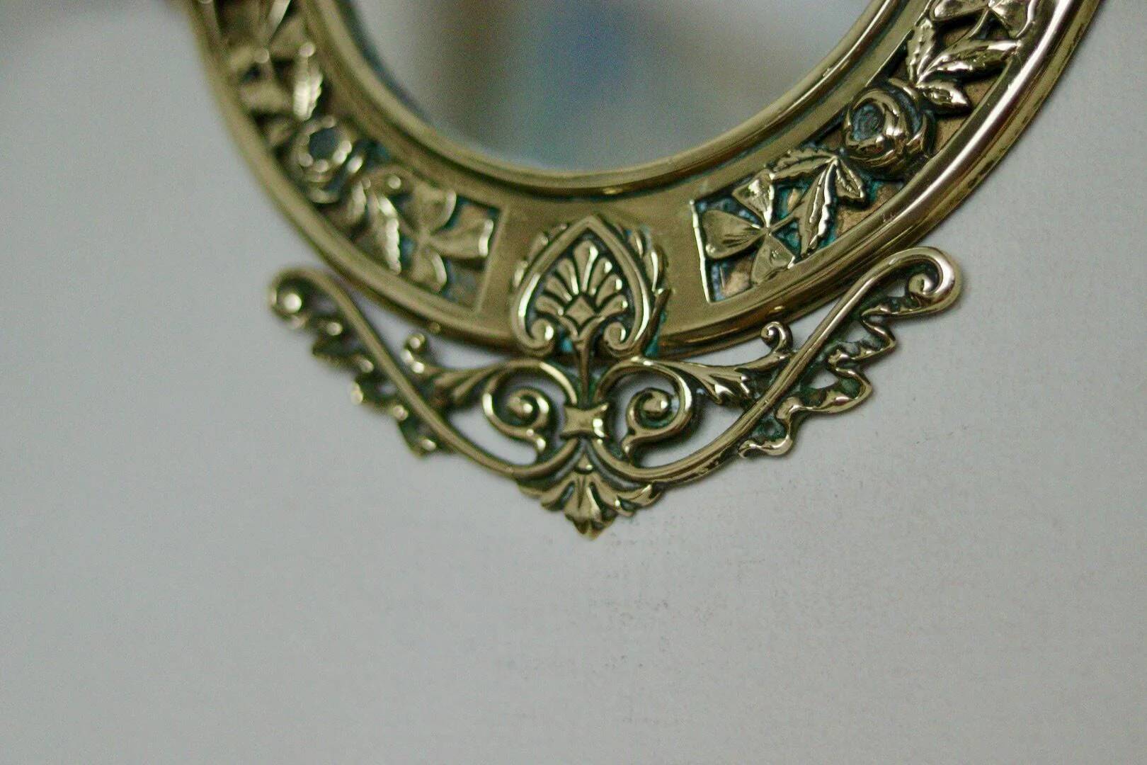 Single vintage Swedish brass sconce