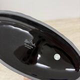 Martin Freyer Rosenthal Bisque Porcelaine Noire Paper Relief Vase Op Art