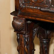 18th-century carved Spanish cabinet with hidden storage.
