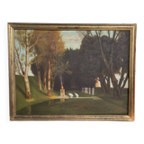 Oil on canvas The Sacred Grove