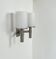 Perzel double wall light model 1141, metal and opaline, France, 1960.