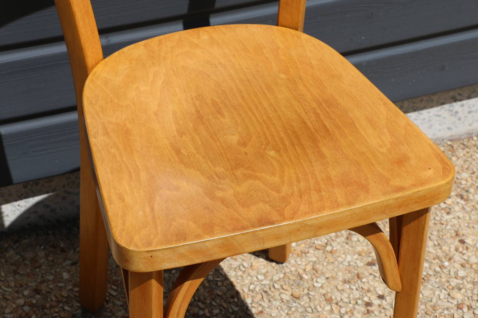 2 Baumann No. 19 chairs in light beech