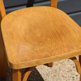 2 Baumann No. 19 chairs in light beech