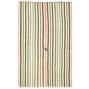 1970s Vintage Turkish Oushak Handmade Wool Cotton Beige Area Rug 137x221