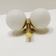Set of 2 brass Sputnik sconces by Kaiser Leuchten