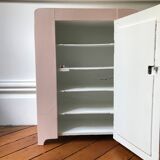 Small powder pink vintage wardrobe