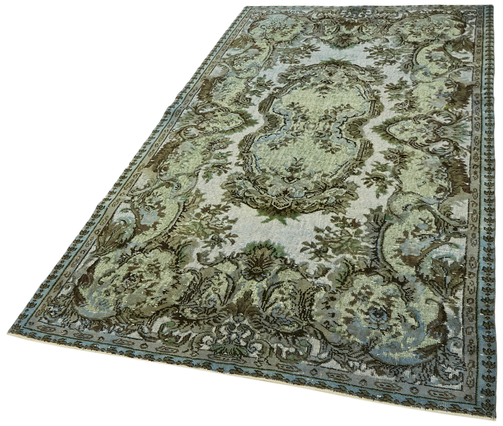 Hand-Knotted Vintage Turkish 1980s