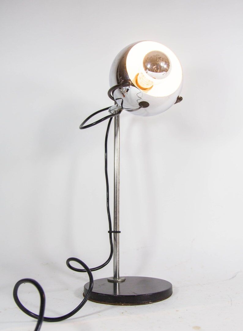 Gepo eyeball lamp fully chrome 60s