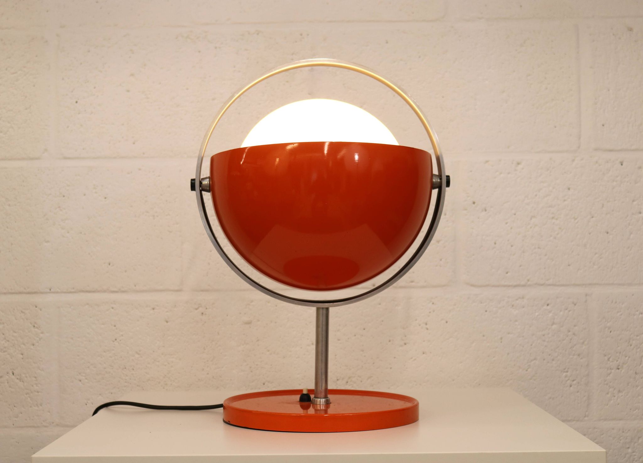 Rare vintage Moonlight space age table lamp by Buch & Jørgensen for Quality