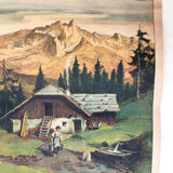 Affiche pédagogique montagne, 1929