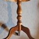 Elegant antique wooden side table – finely inlaid top