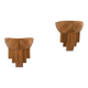Pair of Rattan Wall Lamps